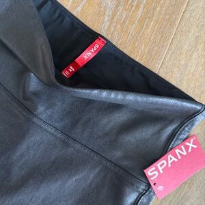 Spanx Black Faux Leather Leggings